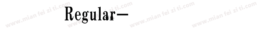 点字淡墨行楷 Regular字体转换